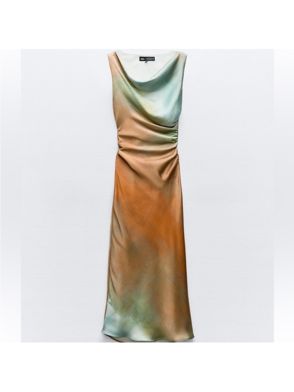 Zara Ombre Satin Dress